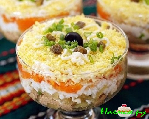 Салат с печенью