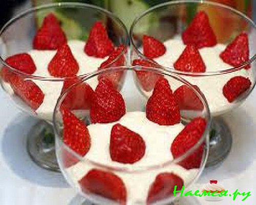 клубника со сметаной фото