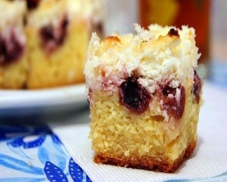 Вишневый пирог рецепт