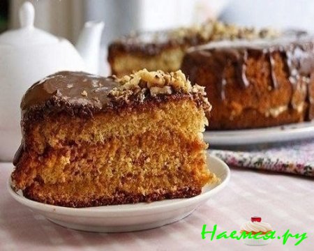 Легкий рецепт медового бисквита