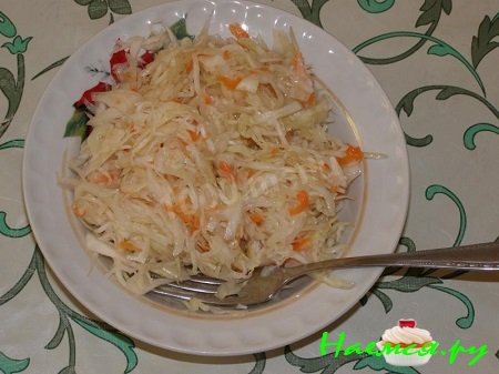 Квашенная капуста в рассоле - отличная закуска