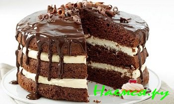 Праздничный шоколадный торт